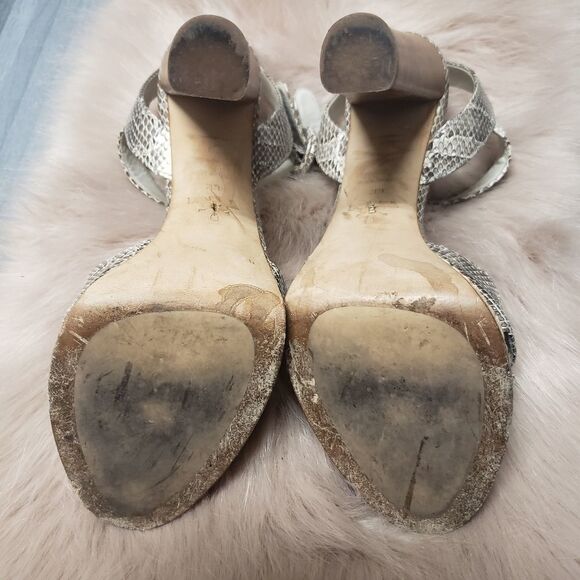 Prada Crisscross Snakeskin Sandal - Picture 6 of 6